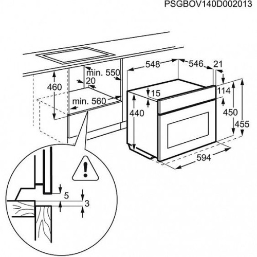 Духовой шкаф ELECTROLUX evk95840ax