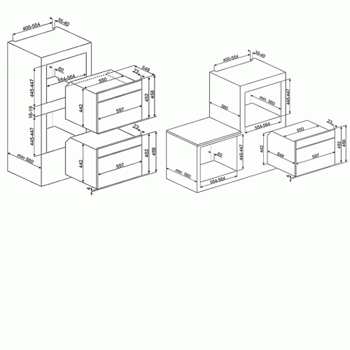 Духовой шкаф SMEG SF4604PMCNR