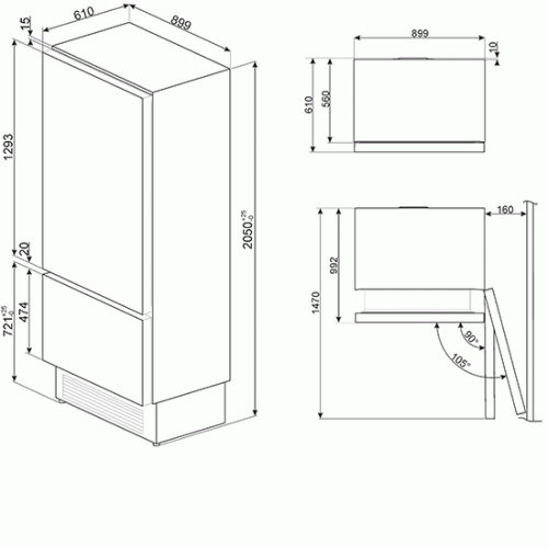 Холодильник SMEG RI96RSI