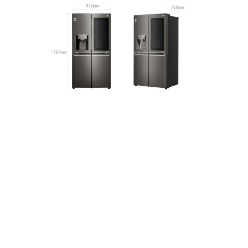 Холодильник LG GR-X24FTKSB нержавеющая сталь