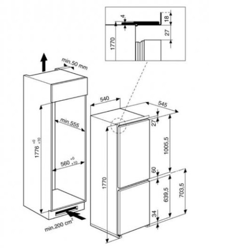 Холодильник HOTPOINT-ARISTON BCB 7030 AA F C (RU)