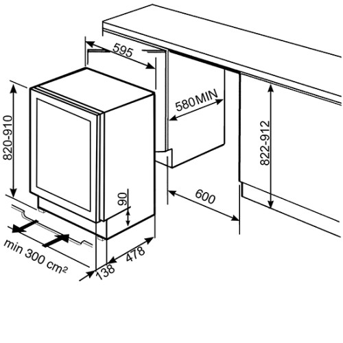 Винный шкаф SMEG CVI638RWN2