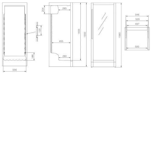 Винный шкаф VESTFROST SOLUTIONS W 155 черный (мульти)