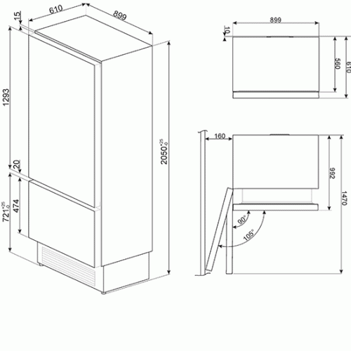 Холодильник SMEG RI96LSI