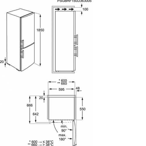 Холодильник Electrolux EN 3452 JOW