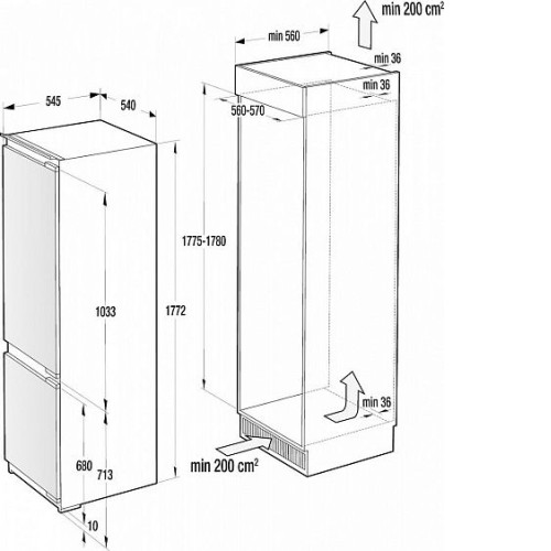 Холодильник GORENJE NRKI 2181 A1