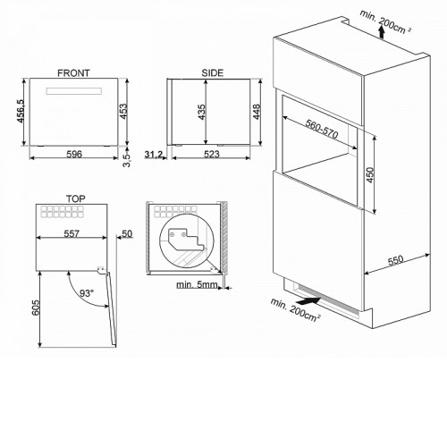 Встраиваемый винный шкаф SMEG CVI118LWN2
