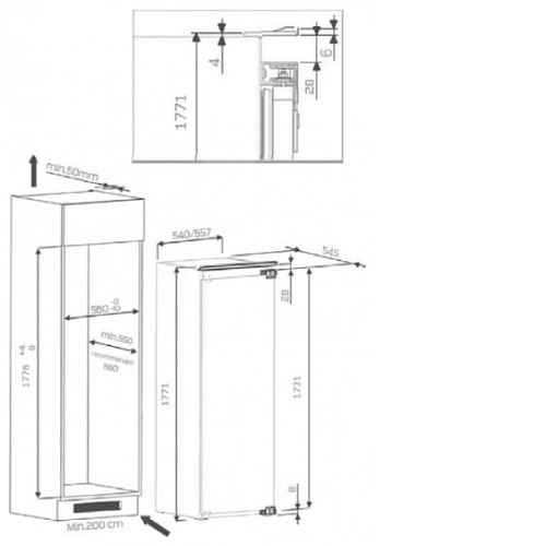 Холодильник KITCHENAID KCBNS 18602