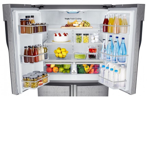Холодильник Samsung RF905QBLAXW серебристый