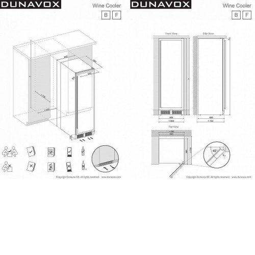 Винный шкаф DUNAVOX exclusive dx-170.490tbk
