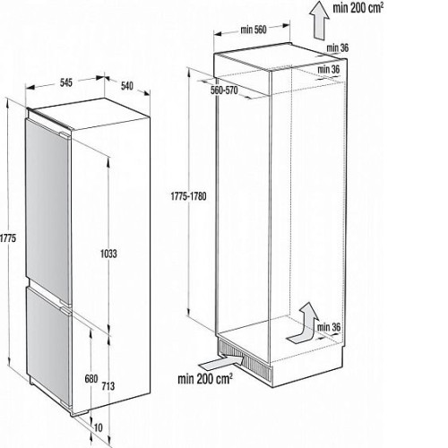 Холодильник GORENJE nrki 5181 cw