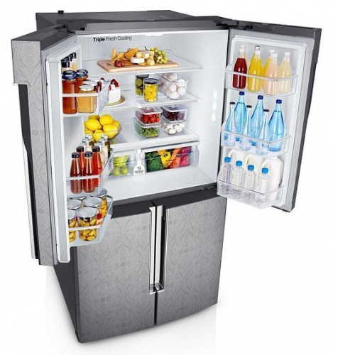 Холодильник Samsung RF905QBLAXW серебристый