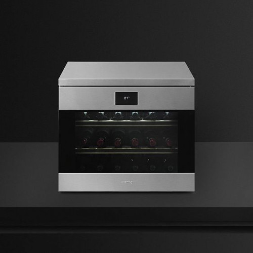 Встраиваемый винный шкаф SMEG CVF318X