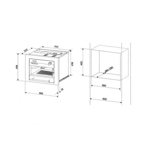 Встраиваемая кофеварка ILVE ES-645SТК графит