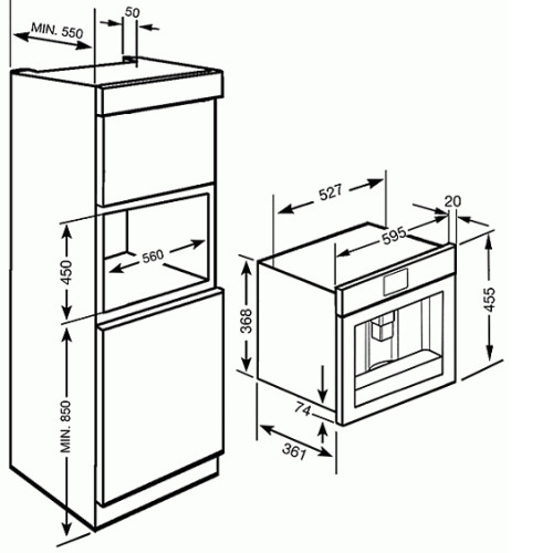 Кофемашина SMEG CMS4601NX