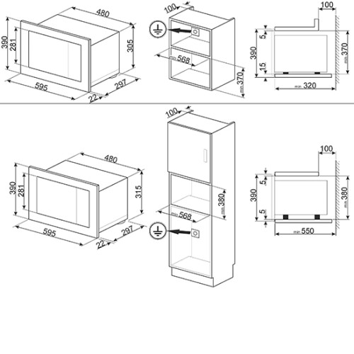 Микроволновая печь SMEG FMI320X