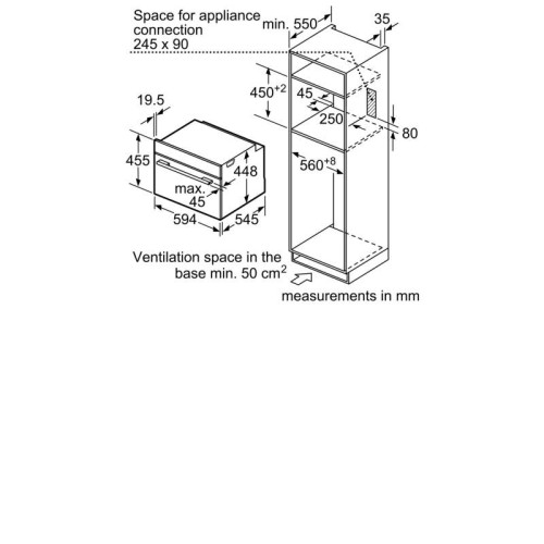Встраиваемая микроволновая печь Bosch CFA634GS1