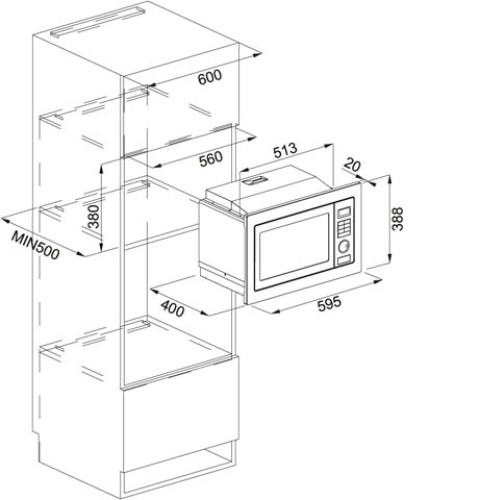 Микроволновая печь FRANKE FMW 250 SM G XS (131.0264.294)