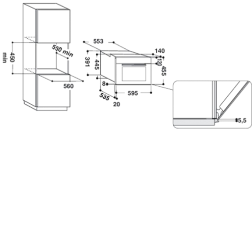Микроволновая печь Whirlpool AMW 505 IX