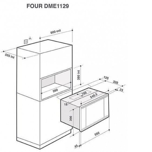Микроволновая печь DE DIETRICH DME7121A