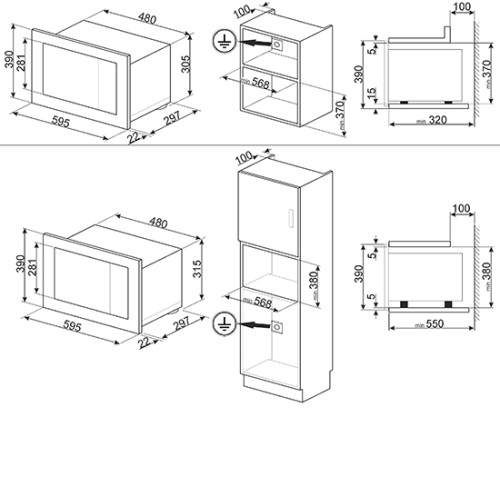 Микроволновая печь SMEG FMI120N1