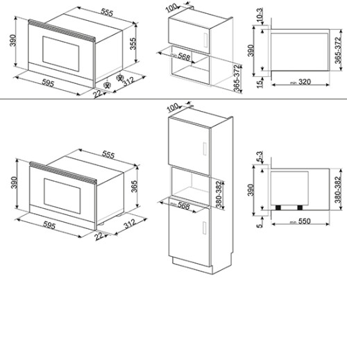 Микроволновая печь SMEG MP322X1