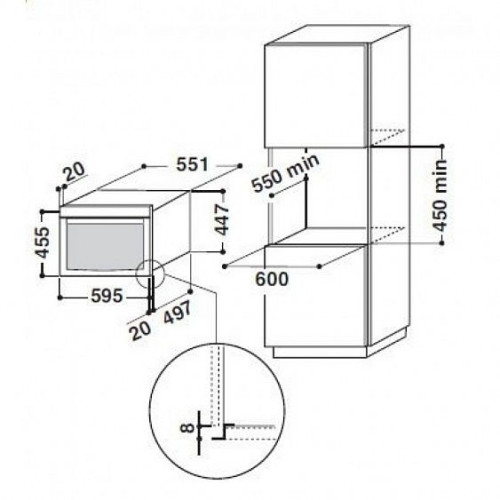 Микроволновая печь WHIRLPOOL AMW507/IX