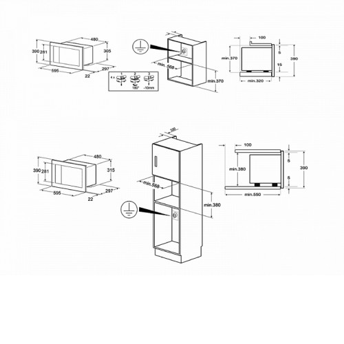Встраиваемая микроволновая печь Smeg FMI420S