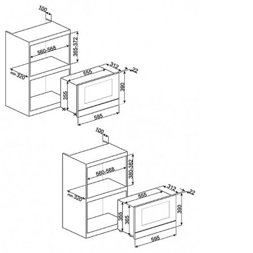 Микроволновая печь SMEG mp122