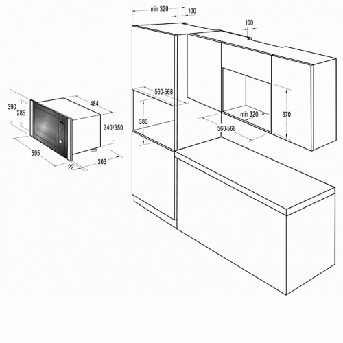 Микроволновая печь GORENJE bm 6120 ax