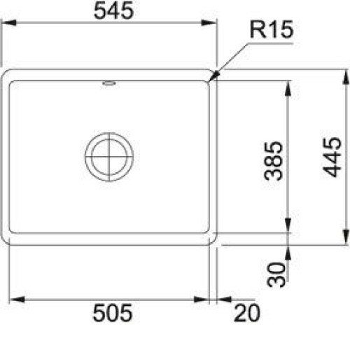 Кухонная мойка FRANKE KBK 110-50 керамика, оникс (126.0335.883)