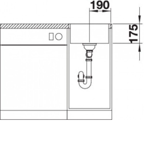 Кухонная мойка Blanco ZEROX 340-IF Durinox® отводная арматура InFino®нержавеющая сталь 523096