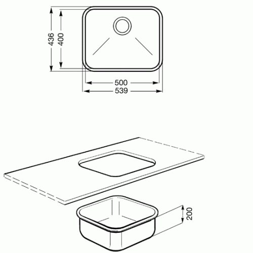 Кухонная мойка SMEG um50