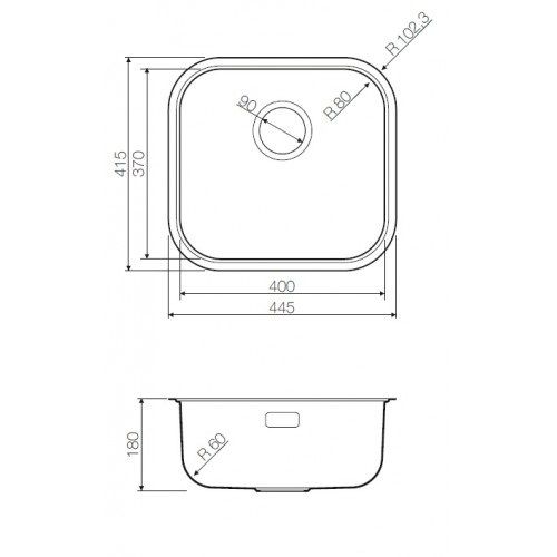 Кухонная мойка OMOIKIRI Omi 44-АB (4993190)