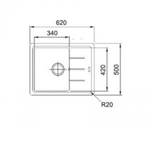 Кухонная мойка FRANKE bfg 611 c (114.0280.845) графит фрагранит