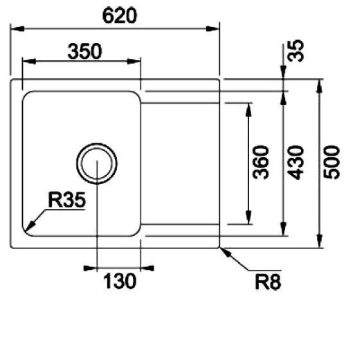 Кухонная мойка FRANKE OID 611-62 кофе (114.0443.357)