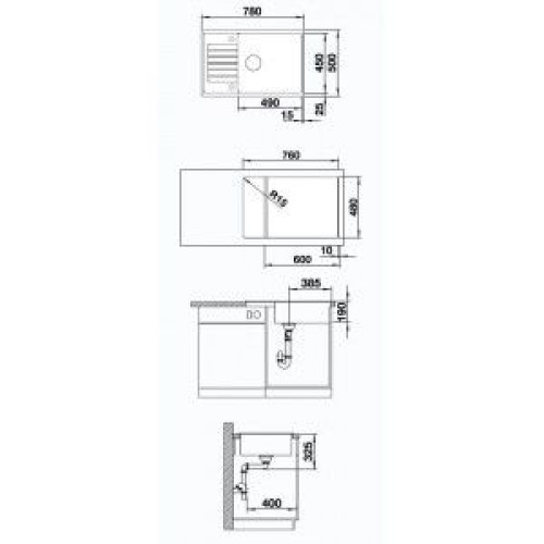Кухонная мойка BLANCO ZIA XL 6S Compact 523277 белый