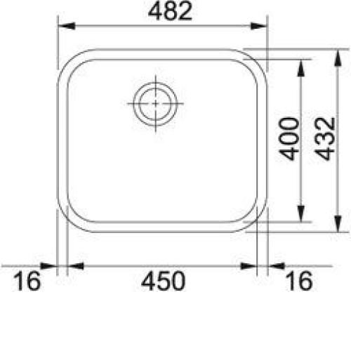 Кухонная мойка FRANKE gax 110-45 (122.0021.440) нерж. сталь