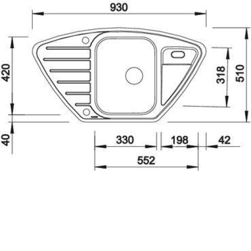 Кухонная мойка BLANCO lantos 9e-if (516277)