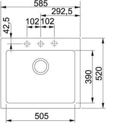Кухонная мойка FRANKE mrg 610-58 (114.0060.685) белый металлик