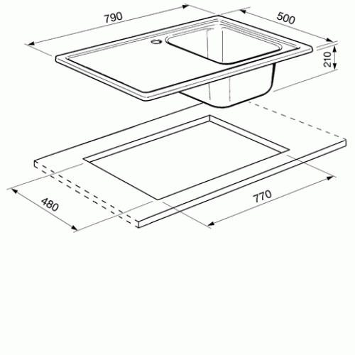 Кухонная мойка SMEG sp791dn