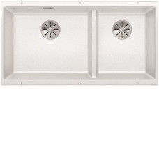Кухонная мойка Blanco SUBLINE 480/320-U отводная арматура InFino® белый гранит 523588