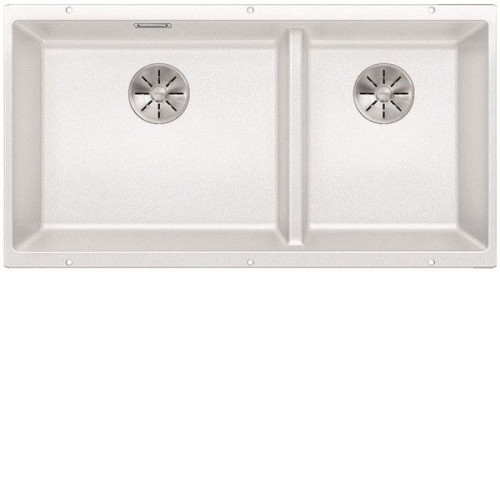Кухонная мойка Blanco SUBLINE 480/320-U отводная арматура InFino® белый гранит 523588