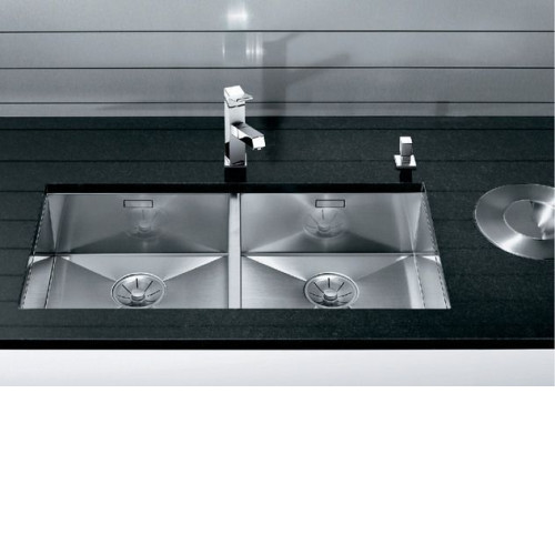 Кухонная мойка Blanco ZEROX 400/400-U нерж.сталь зеркальная полировка с отв. арм. InFino (арт.521620