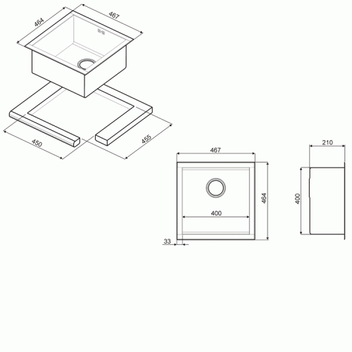 Кухонная мойка SMEG vq40-2