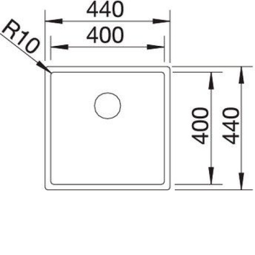 Кухонная мойка BLANCO CLARON 400-IF 521572 нерж. сталь