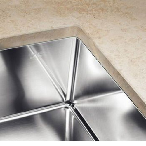 Кухонная мойка Blanco CLARON 550-U нерж.сталь зеркальная полировка с отв. арм. InFino (арт.521579)