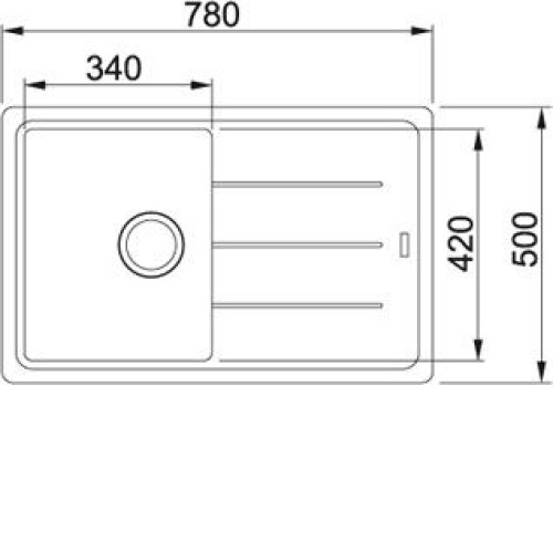Кухонная мойка FRANKE bfg 611 basis (114.0259.913) сахара фрагранит