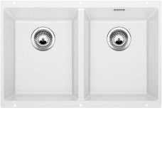 Кухонная мойка Blanco SUBLINE 350/350-U SILGRANIT отводная арматура InFino® белый гранит 523578 Кухонная мойка Blanco SUBLINE 350/350-U SILGRANIT отводная арматура InFino® белый гранит 523578