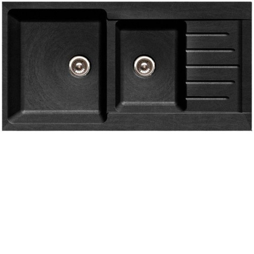 Мойка GRANFEST Practic GF-P980KL (980х510) Черный 308 2-секц. 429645